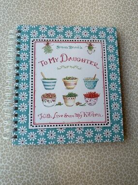 New Susan Branch 'To My Daughter' Hardcover Spiral Recipe Journal